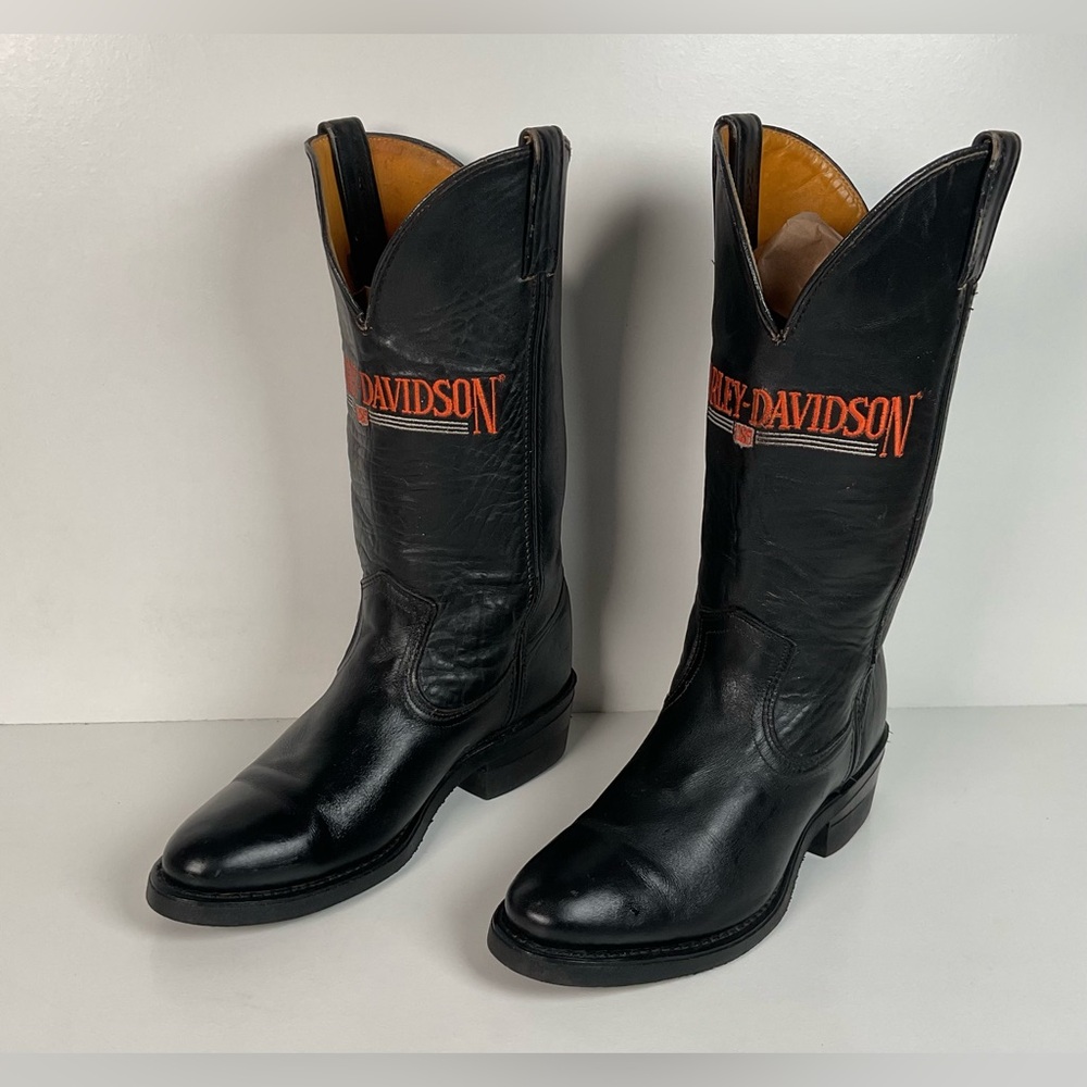 Vintage Harley Davidson Cowboy Boots | USA Made | Men’s 6.5 | Women’s 7.5